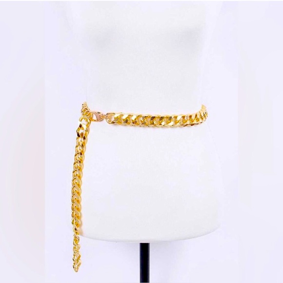 Iron Link Chain Waist Statement Belt main image 5